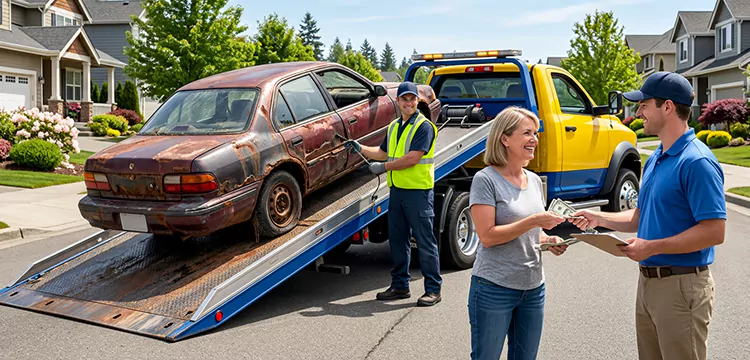 Water-Damaged Scrap Car Removal in San Antonio